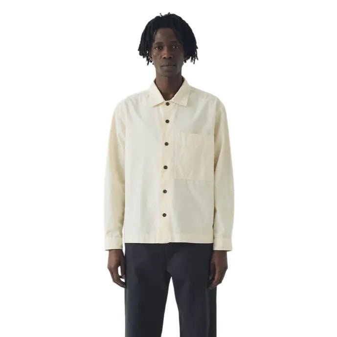 Toast Menswear Garment Dyed Oxford Shirt Ecru - Merchant Menswear