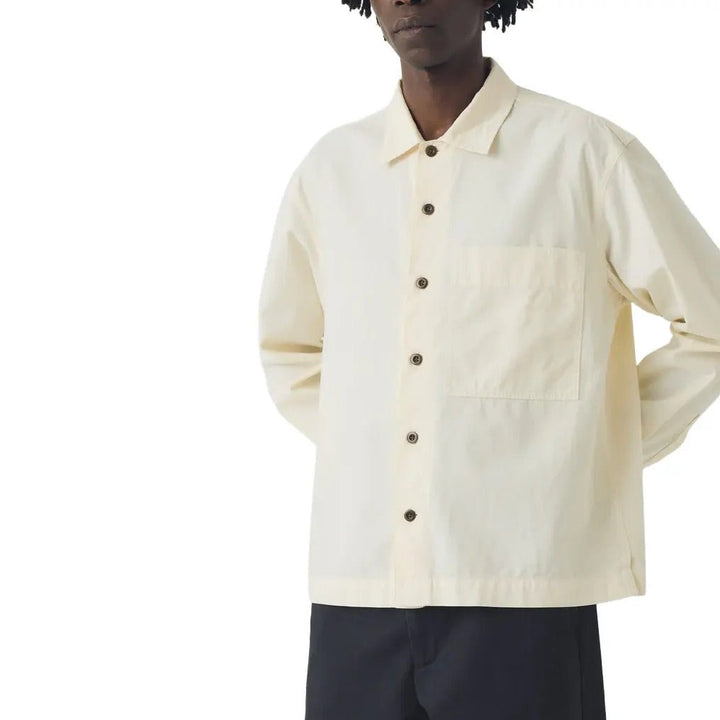 Toast Menswear Garment Dyed Oxford Shirt Ecru - Merchant Menswear