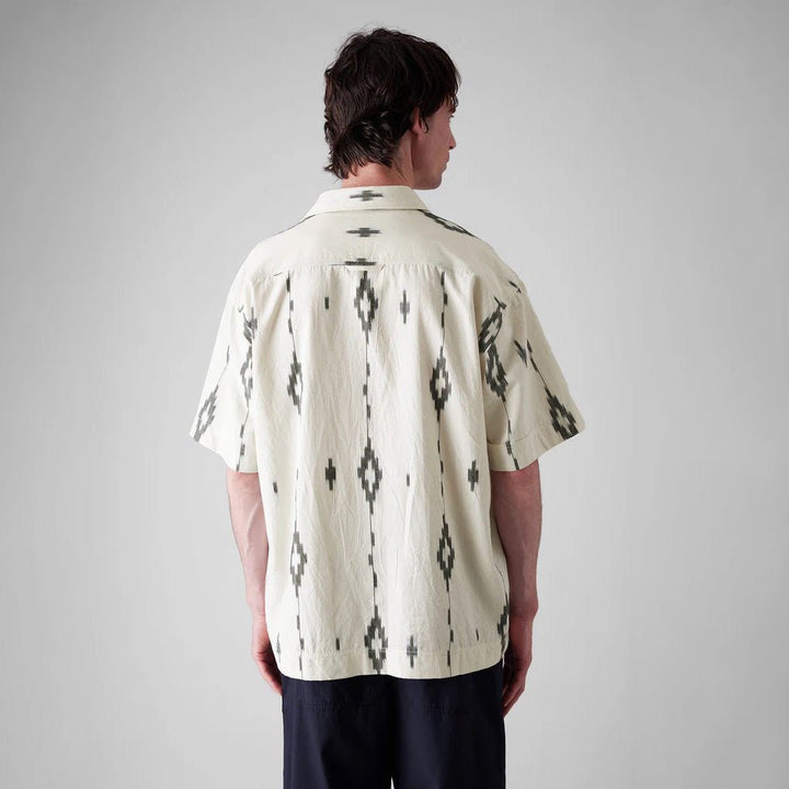 Toast Menswear Kite Ikat Shirt Navy/Ecru - Merchant Menswear