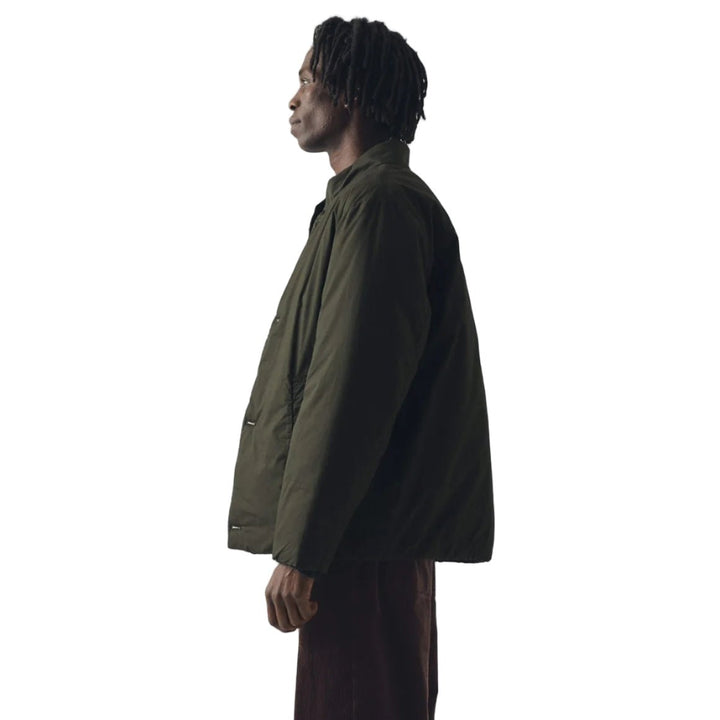 Toast Menswear Padded Stand Collar Jacket Iron Green - Merchant Menswear