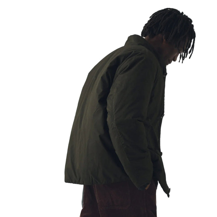 Toast Menswear Padded Stand Collar Jacket Iron Green - Merchant Menswear