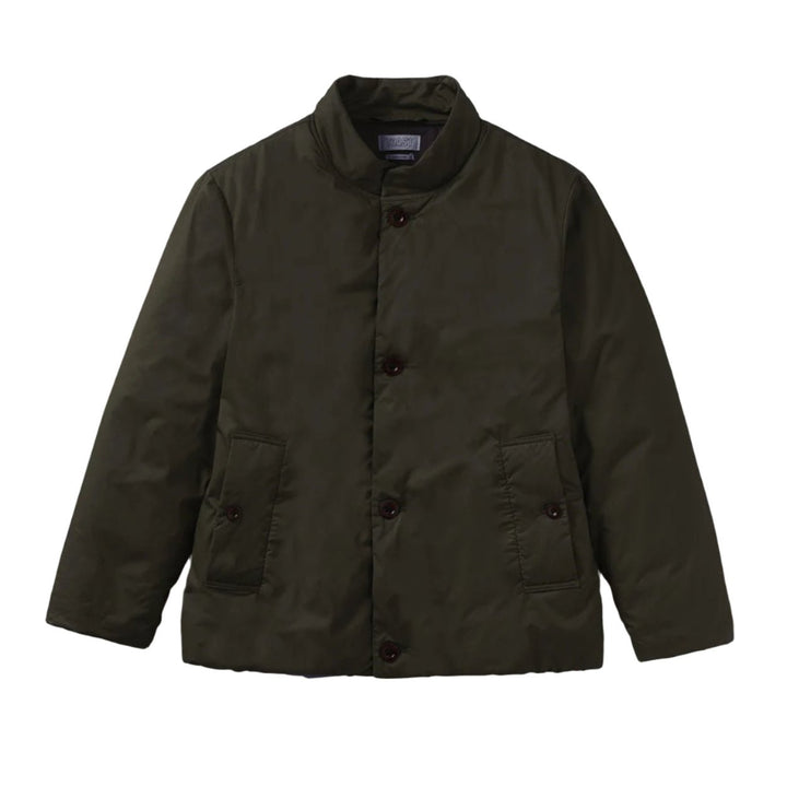 Toast Menswear Padded Stand Collar Jacket Iron Green - Merchant Menswear