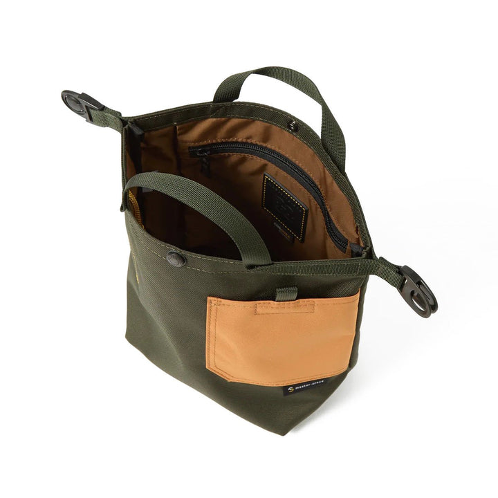 universal works UW X Master Piece Small Tote Olive - Merchant Menswear