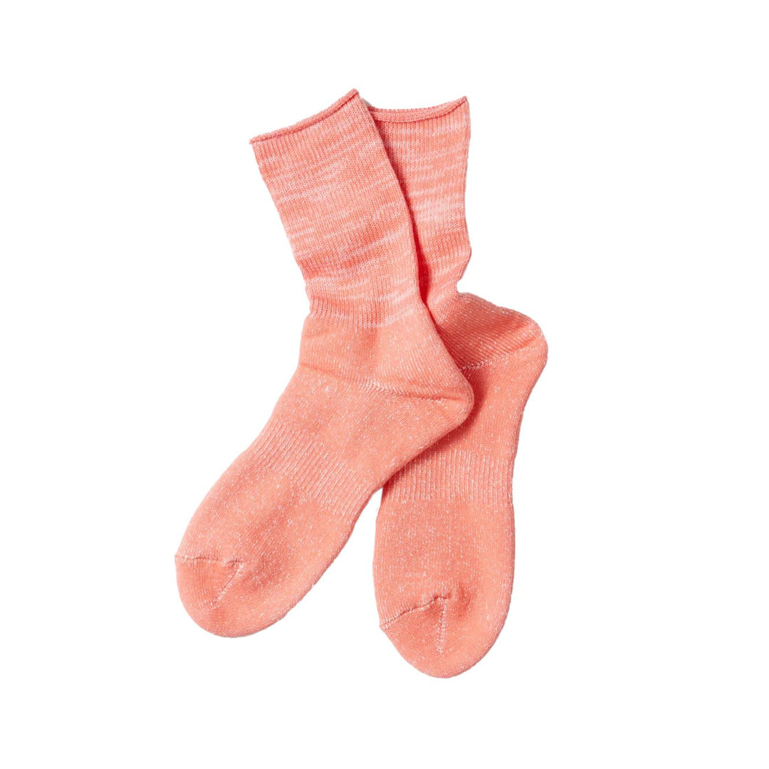 Washi Pile Crew Socks Flamingo - Merchant Menswear