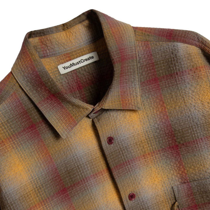 YMC Curtis Shirt Multi Check - Merchant Menswear