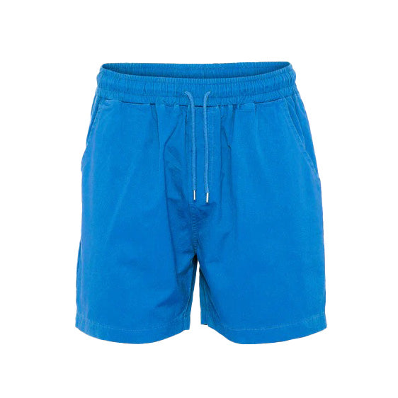 Colorful Standard Organic Twill Shorts Pacific Blue Front View Image