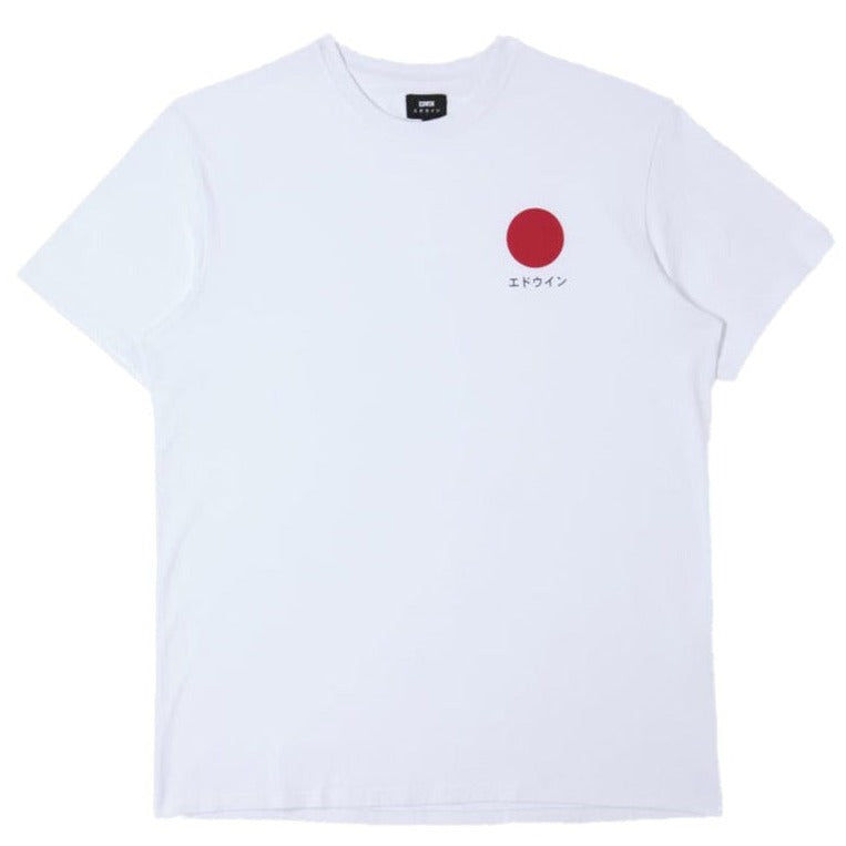 Edwin Japanese Sun Tee White Front View Image