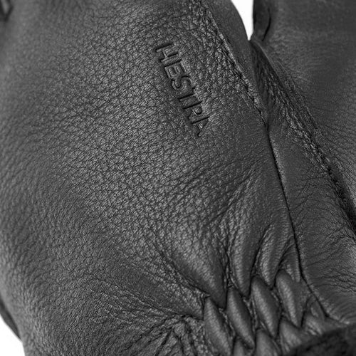 Hestra Deerskin Primaloft Glove Black Detail Image