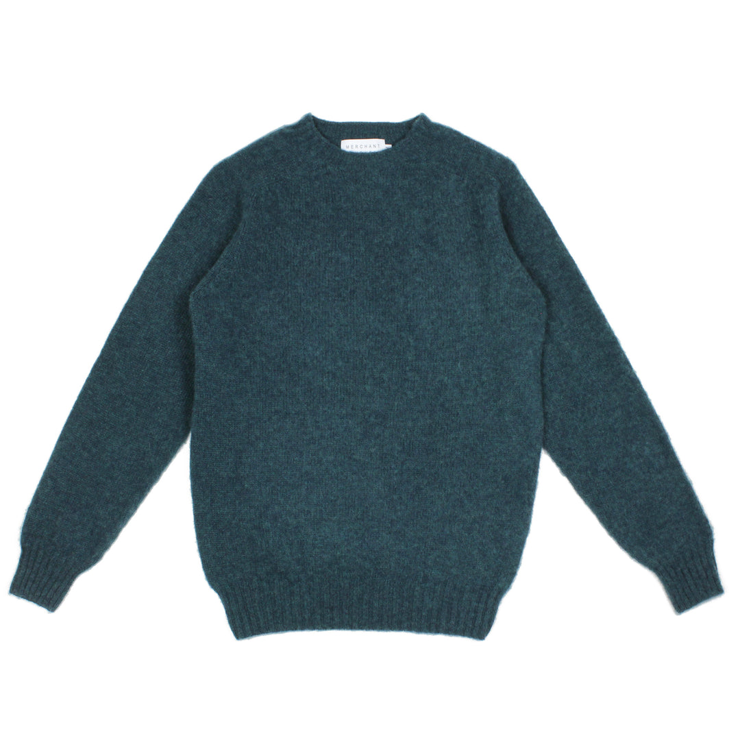 Shaggy Brushed Crew Knit Storm