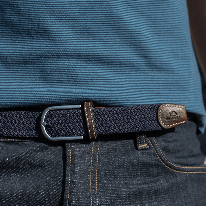 BillyBelt Braided Belt Navy - Merchant Menswear
