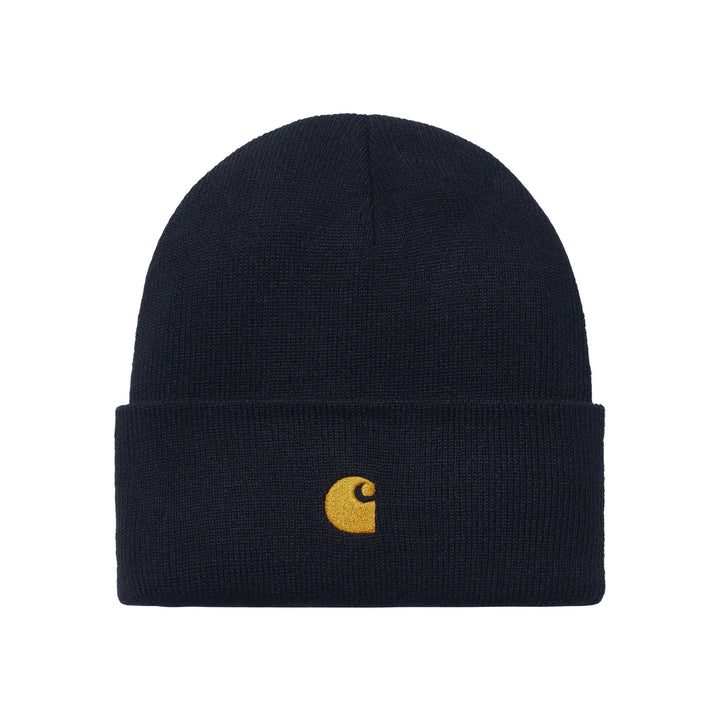 Carhartt WIP Chase Beanie Dark Navy / Gold - Merchant Menswear