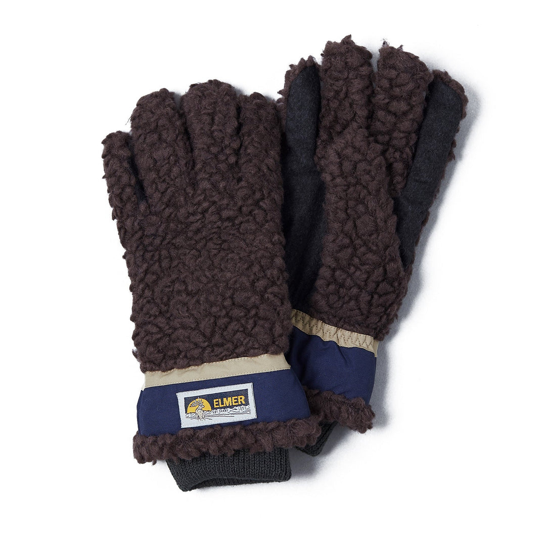Deep Wool Pile Conductive Glove Brown - Merchant Menswear