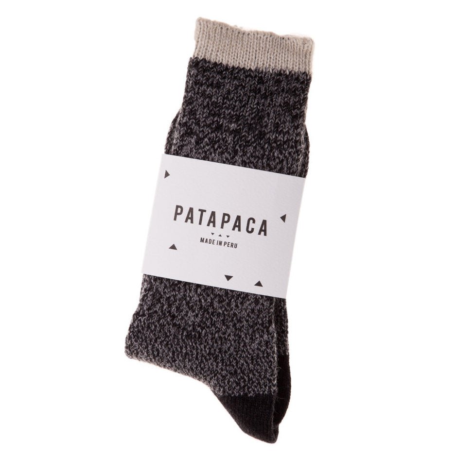 Melange Socks Negro / Plomo - Merchant Menswear