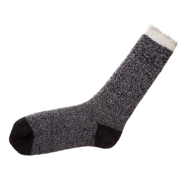 Melange Socks Negro / Plomo - Merchant Menswear