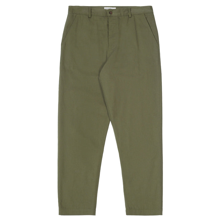 Military Chino In Light Olive Twill