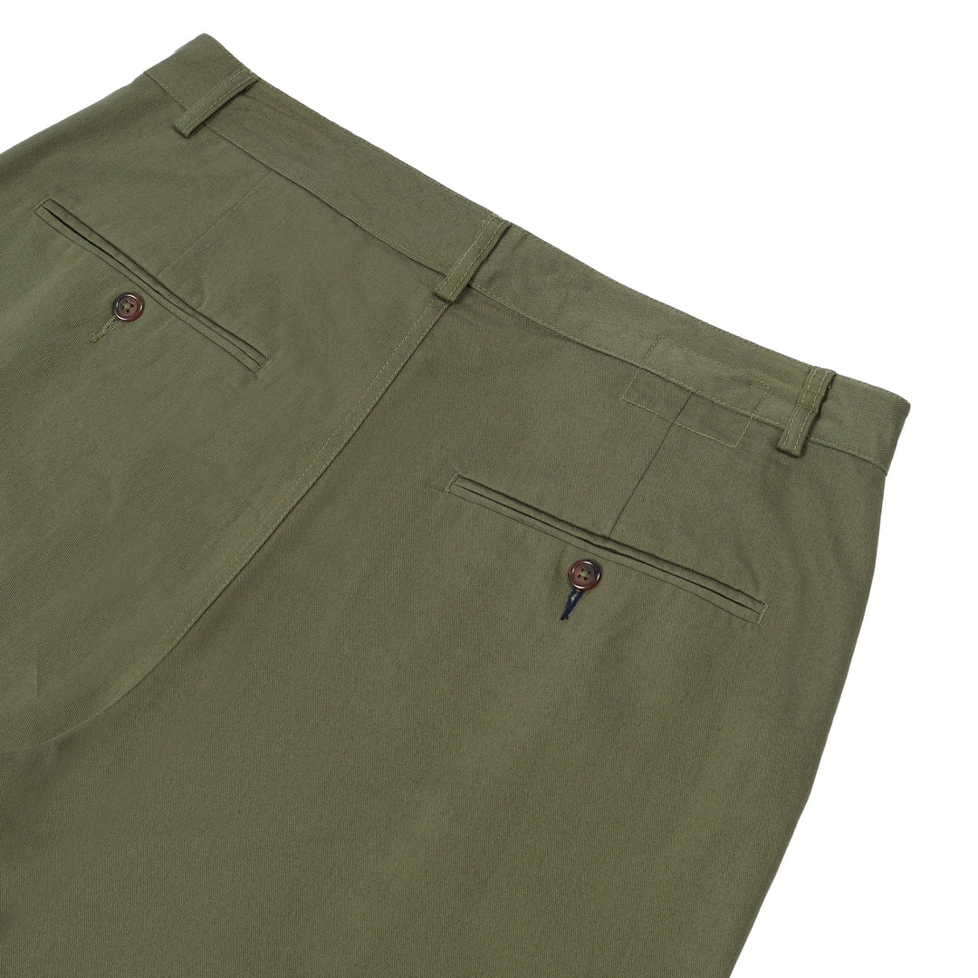 Military Chino In Light Olive Twill