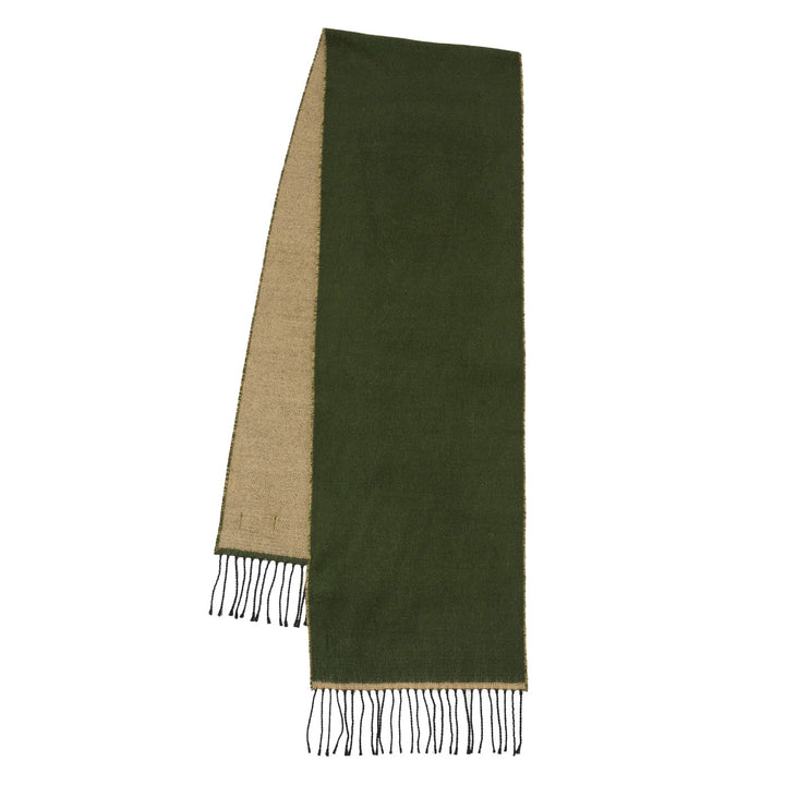 Double Sided Scarf Olive / Beige