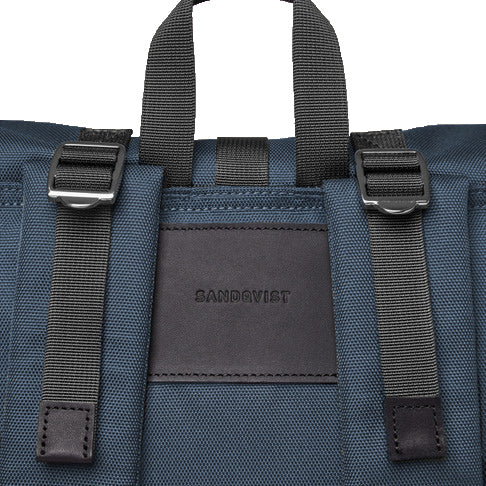 SANDQVIST Bernt Backpack Steel Blue Strap Detail