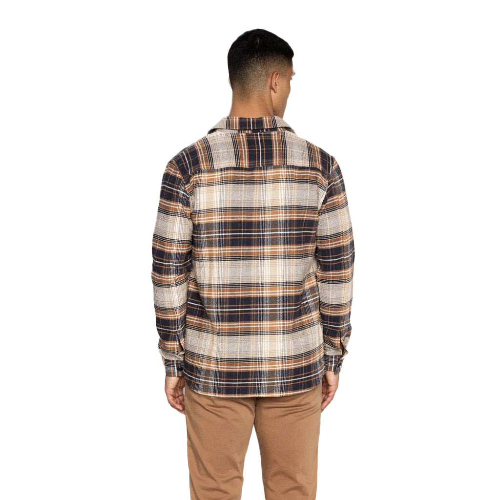 David Lavato Shirt Navy Check