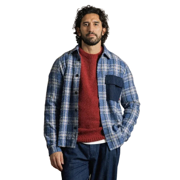 Mos Mosh Gallery Wilson Plaid Jacket Vintage Indigo