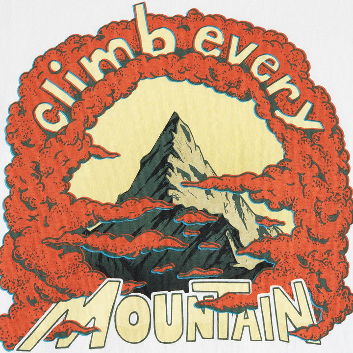 Nudie Jeans Roy Every Mountain Tee Chalk White Logo Image