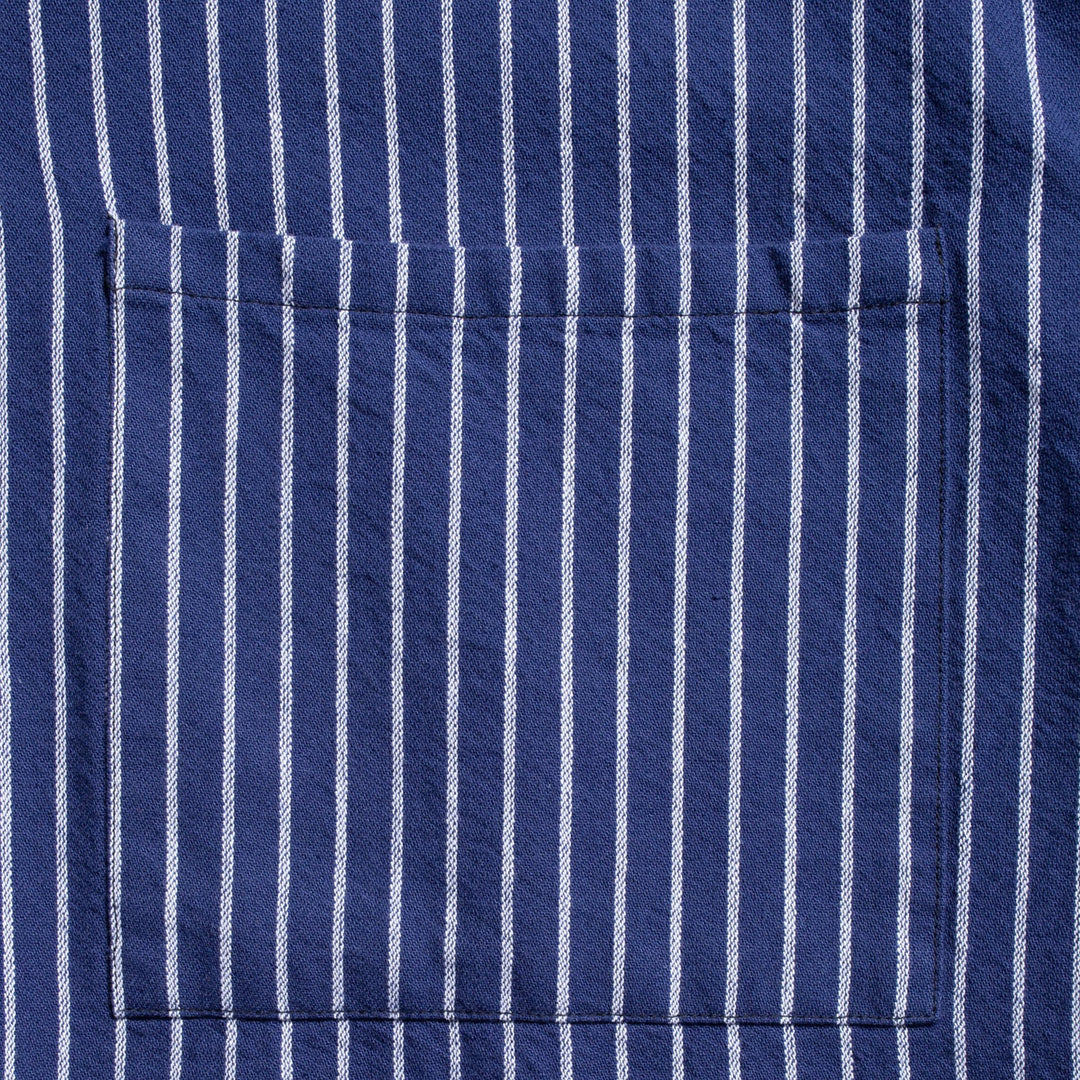 Berra Striped Worker Shirt Blue