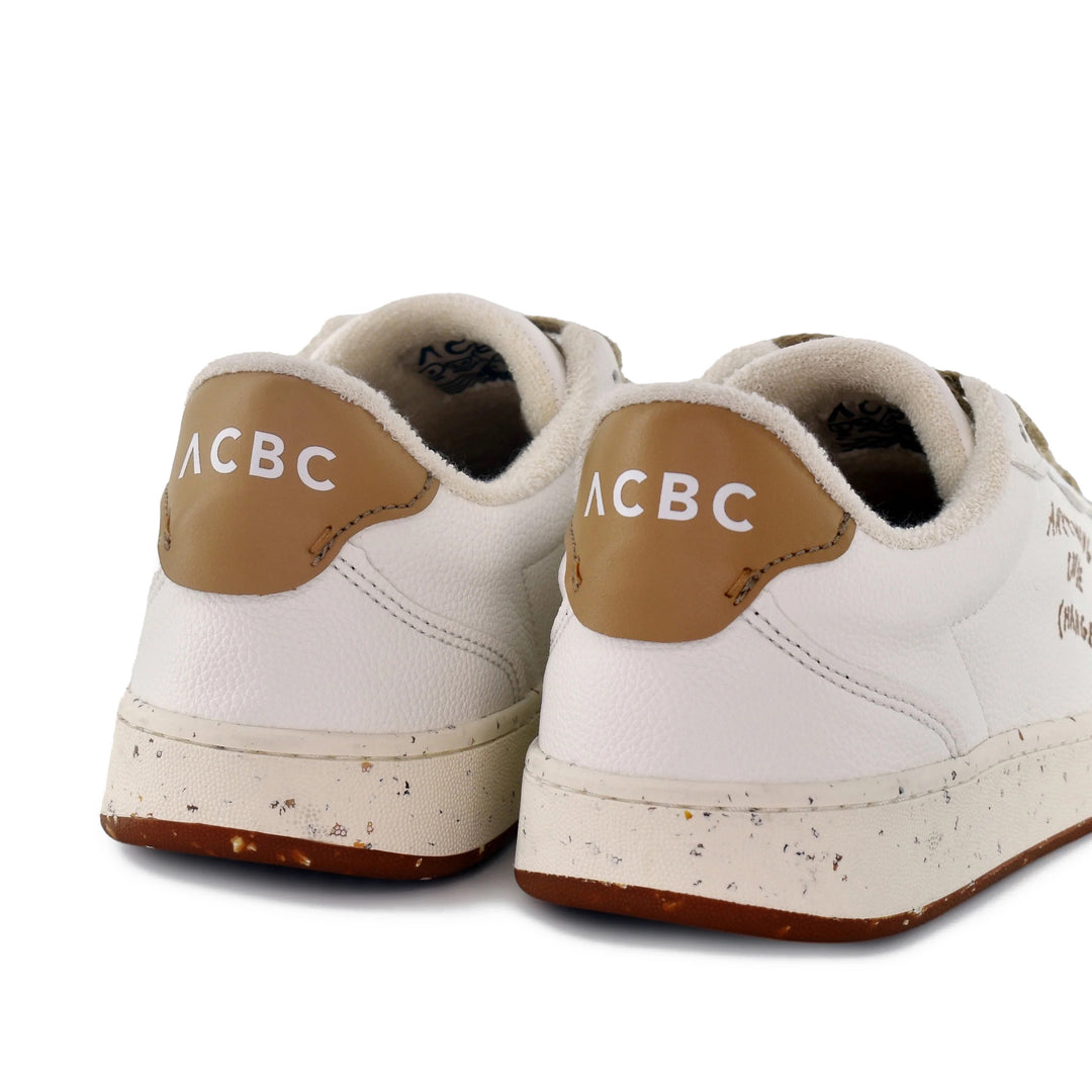 ACBC Evergreen Sneaker White/Honey Back View Image