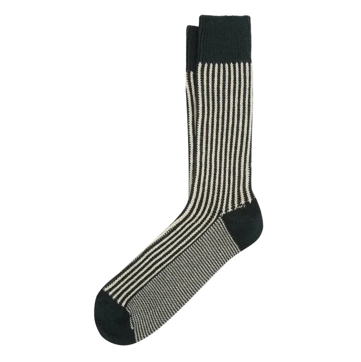 ANT45 Capri Stripe Socks Dark Green
