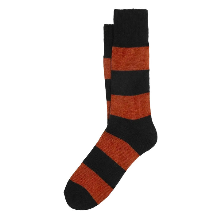 ANT45 Geel Block Stripe Socks Black/Orange
