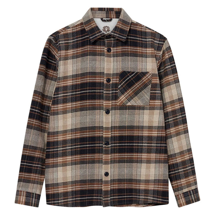 David Lavato Shirt Navy Check