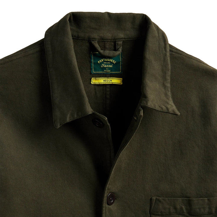 Portuguese Flannel Labura Cotton Chore Jacket Olive