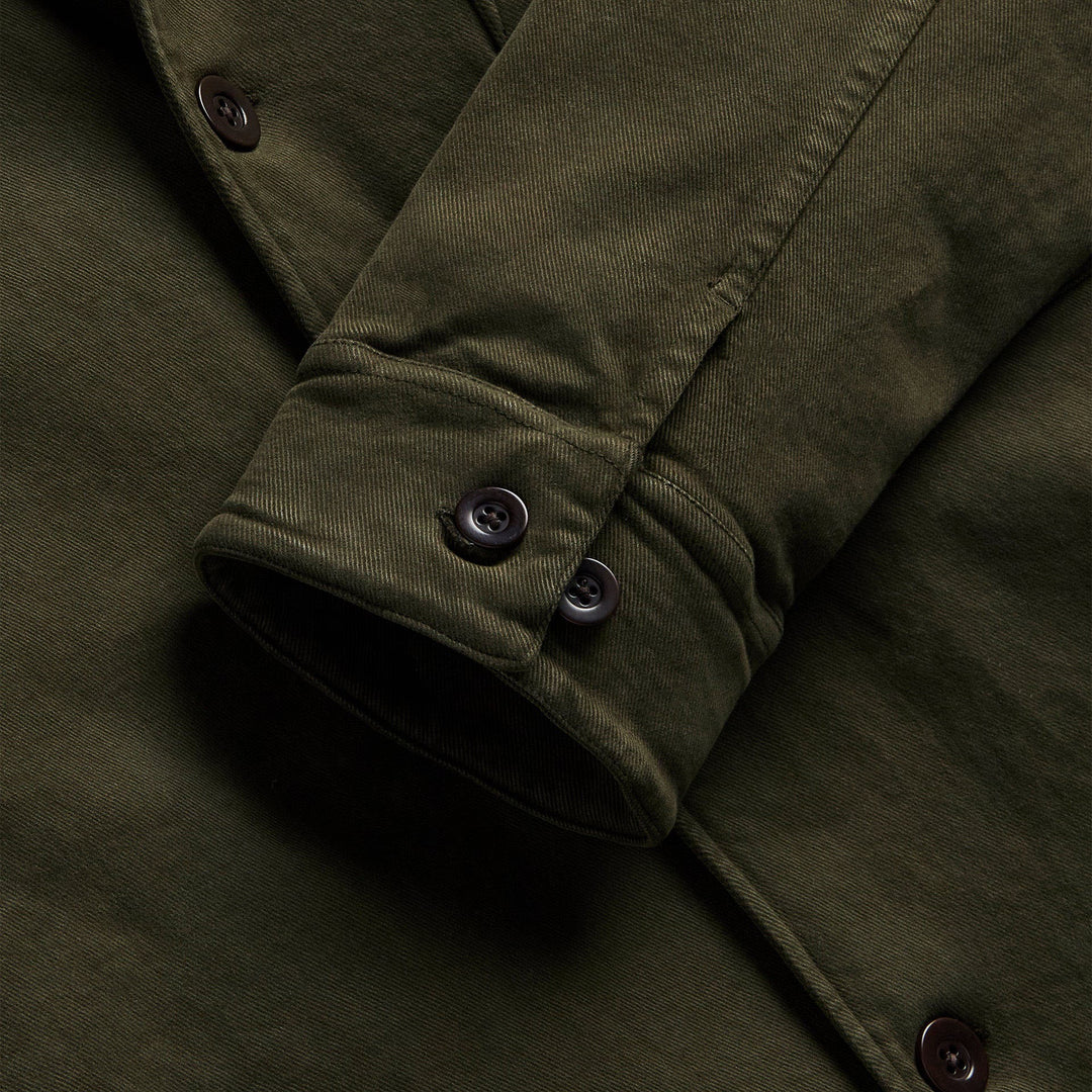 Portuguese Flannel Labura Cotton Chore Jacket Olive