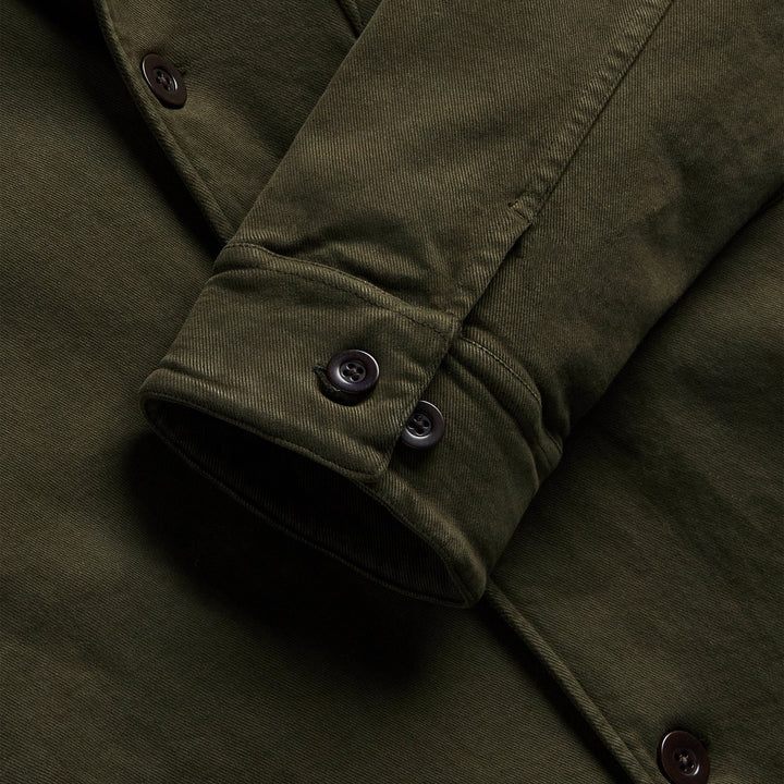 Portuguese Flannel Labura Cotton Chore Jacket Olive