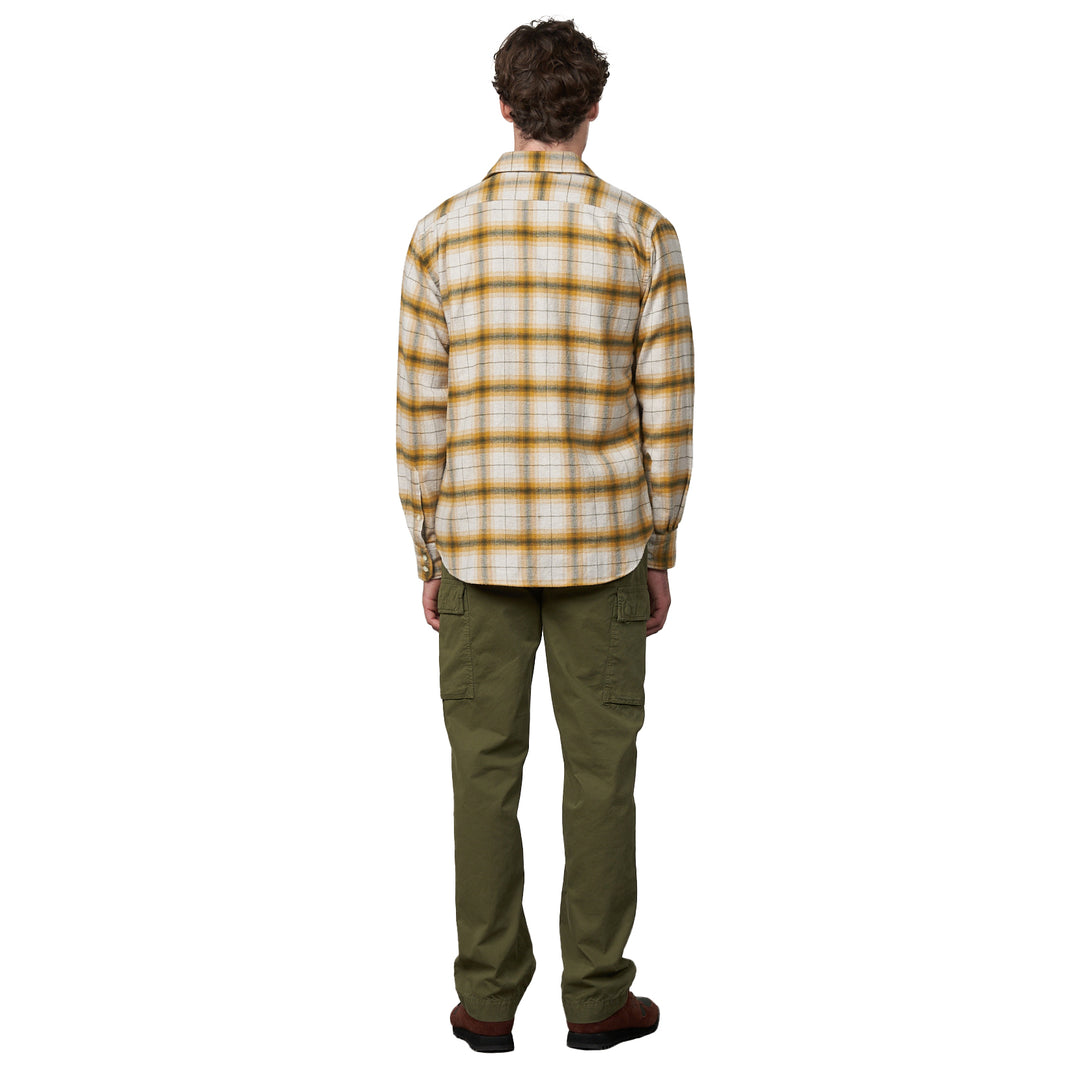 Paul Check Flannel Shirt Saffron / Natural