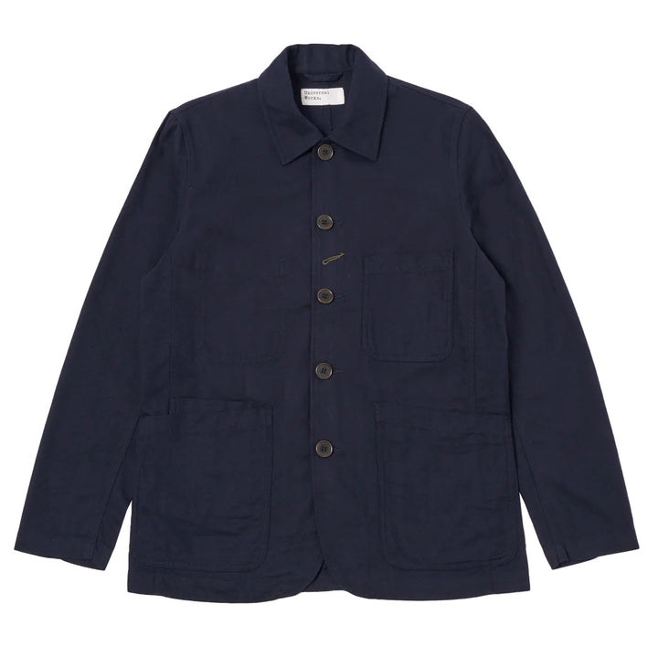 Bakers Jacket Brushed Moleskin Navy