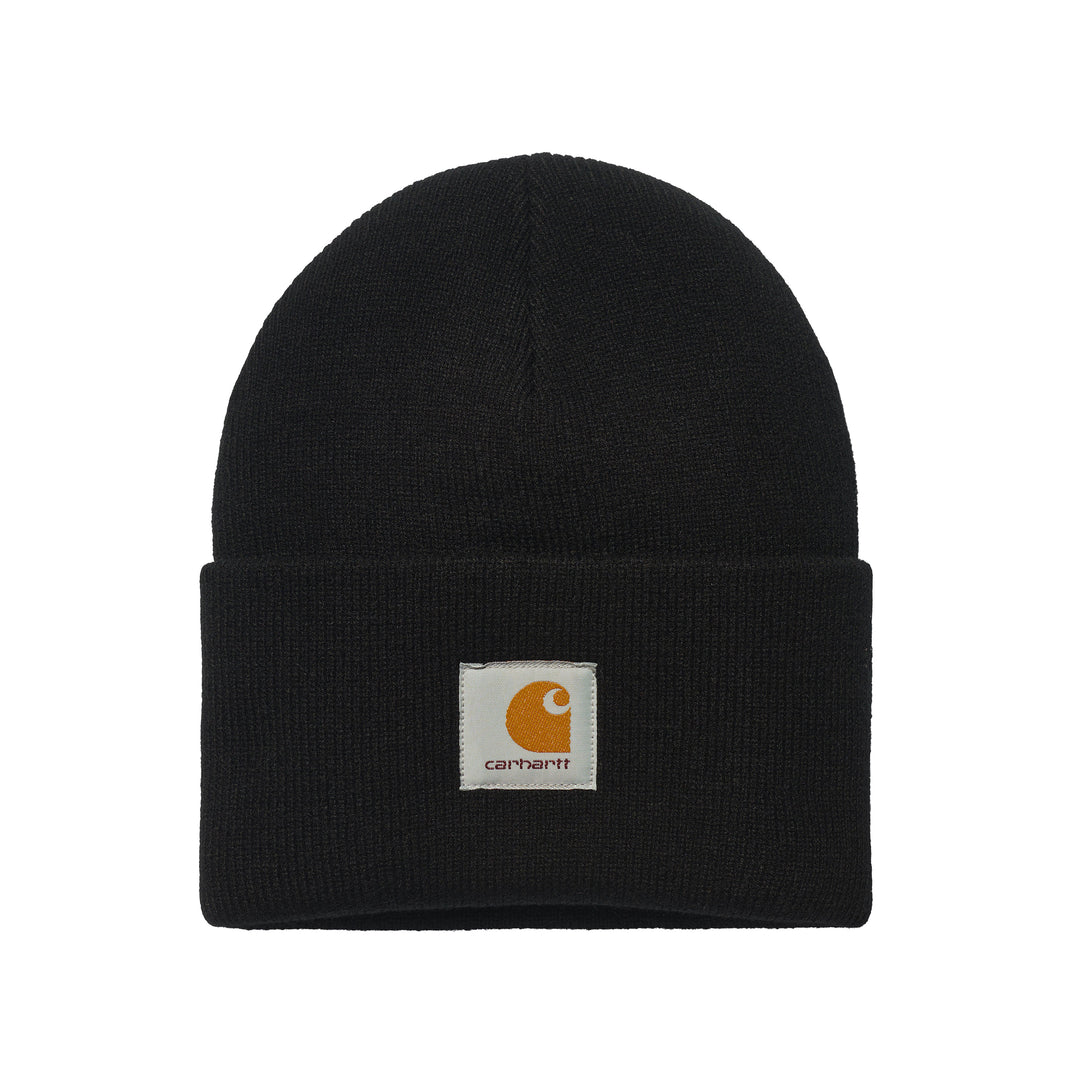 Carhartt WIP Acrylic Watch Hat Black Front View