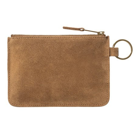 Carhartt WIP Artificial Suede Zip Wallet Hamilton Brown Back