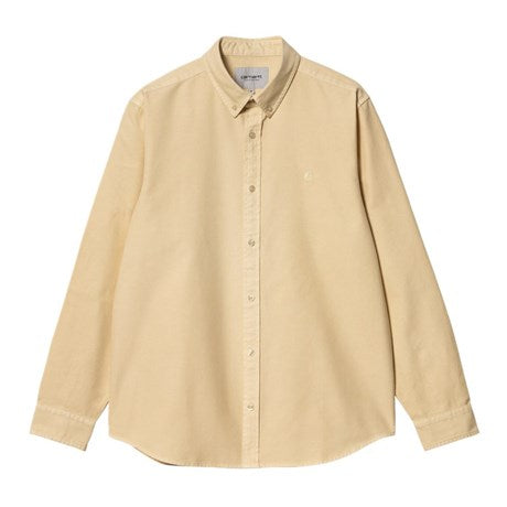 Carhartt WIP Bolton Oxford Shirt Rattan Front View Image