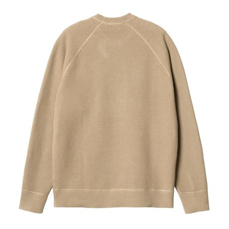 Carhartt WIP Chase Sweater Sable / Gold Back View Image