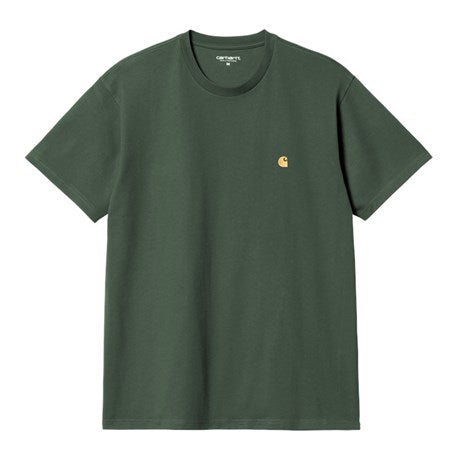 Carhartt WIP Chase Tee Sycamore Tree Gold Front