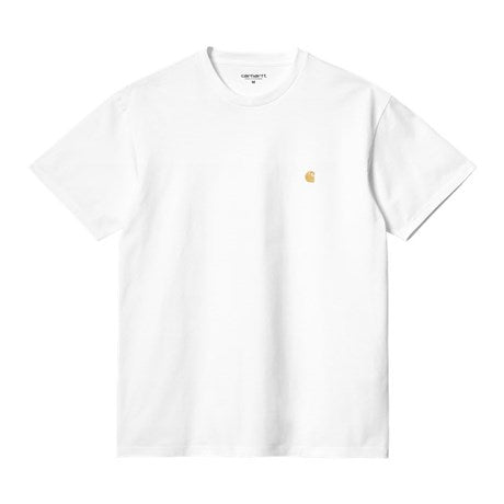 Carhartt WIP Chase Tee White / Gold Front