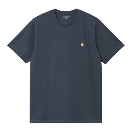 Chase Tee Dusky Blue / Gold