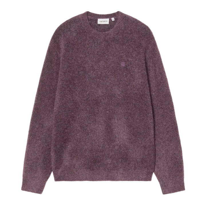 Carhartt WIP Curtis Sweater Tangled Shady Purple Front