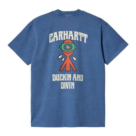 Carhartt WIP Duckin T-Shirt Acapulco Garment Dye Back View Image