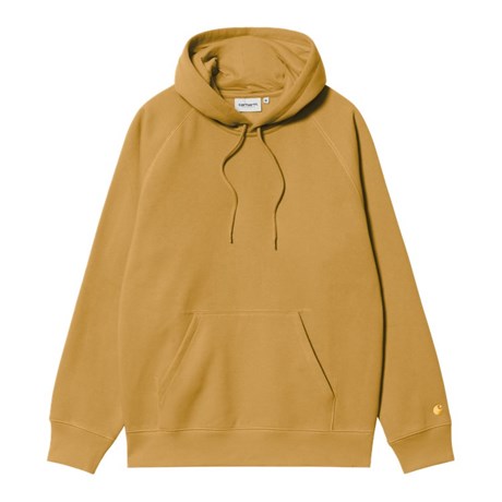 Carhartt WIP Hooded Chase Sweat Sunray / Gold Front VIew Image