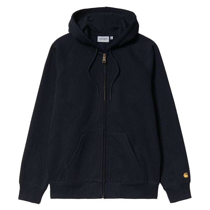 Hooded Chase Jacket Navy/gold