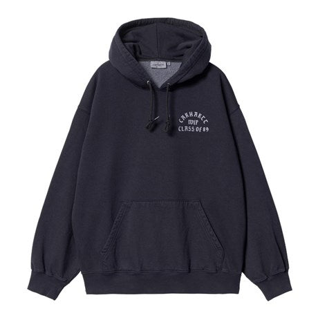Carhartt WIP Hooded Class Of 89 Sweat Dark Navy Front View Image
