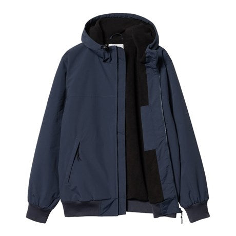 Carhartt WIP Hooded Sail Jacket Airforce Blue White Inner Detail