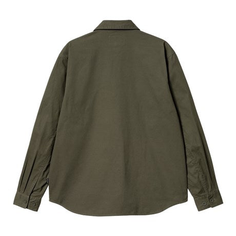 Carhartt WIP LS Tracker Shirt Office Green Back