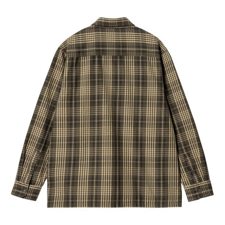 Carhartt WIP Mandlik Check Shirt Office Green Back